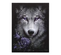 Spiral Direct Canvas Wolf Roses Plaque