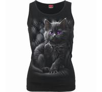 Spiral Direct CATTITUDE - Razor Back Top Black - M - Screen - Screen