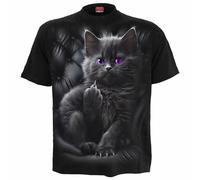 SPIRAL DIRECT CATTITUDE T Shirt Funny Cat Kitten Cute Boss Unisex Top Tee
