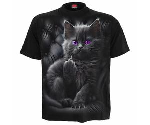 SPIRAL DIRECT CATTITUDE T Shirt Funny Cat Kitten Cute Boss Unisex Top Tee