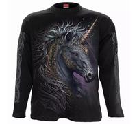 Spiral Direct CELTIC UNICORN LongSleeve Biker Unicorn Goth Skull Music Horse Top