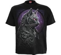 Spiral Direct CELTIC WHISKERS - Front Print T-Shirt Black - XL - Digital - Digital