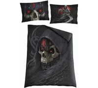 Spiral Direct Dark Death Duvet Cover Set in Black | Size: Single Spiral Direct Black Single