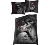 Spiral Direct Dead Kiss Duvet Cover Set in Black | Size: Single Spiral Direct Black Single