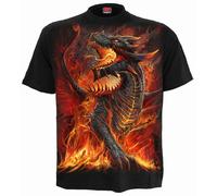 Spiral Direct DRACONIS T-Shirt/Dragon/Fire/Flames/Biker/Rock/Wild/Tattoo/Top/Tee