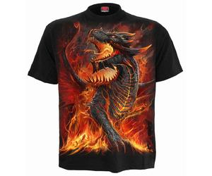 Spiral Direct DRACONIS T-Shirt/Dragon/Fire/Flames/Biker/Rock/Wild/Tattoo/Top/Tee