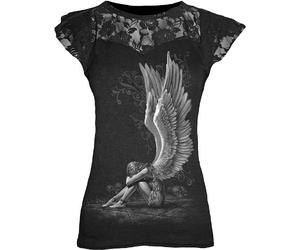 Spiral Direct ENSLAVED ANGEL Layered Lace Top XL