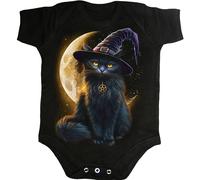 Spiral Direct FAMILIAR MAGIC - Baby Sleepsuit Black - M - Digital