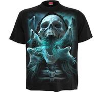 Spiral Direct Ghost Skull T Shirt Death Metal Skull Souls Dark Ghost Top Tee