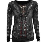 Spiral - Gothess Wrap - Allover Baggy Top Black - M