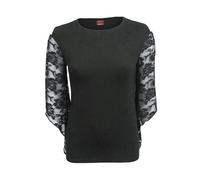 Spiral Direct GOTHIC ELEGANCE - Rose Lace Sleeve Top - XXL - SPI - SPI