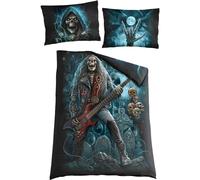 Spiral Direct GRIM ROCKER - Single Cotton Duvet Cover + UK And EU Pillow case