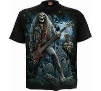 SPIRAL DIRECT GRIM ROCKER T-Shirt,Top/Tee/ Biker/Grim Reaper/Skull/Goth/Guitar