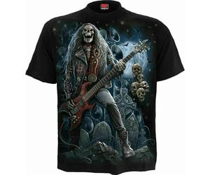 SPIRAL DIRECT GRIM ROCKER T-Shirt,Top/Tee/ Biker/Grim Reaper/Skull/Goth/Guitar