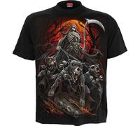 SPIRAL DIRECT HARBINGER T-Shirt Reaper Biker Skull Reaper Dog Bad Pits Top Tee