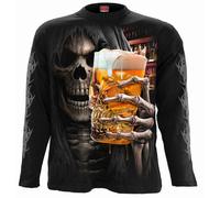 Spiral Direct LIVE LOUD Long Sleeve T-shirt/Biker/Rock/Metal/Skull/Goth/Beer/Top