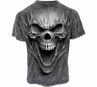 Spiral Direct Men's Acid Wash T-Shirt in Black | Size: Small Spiral Direct Black S