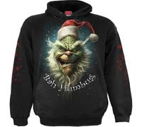 Spiral Direct Men's Bah Humbug Hoodie in Black | Size: Small Spiral Direct Black S