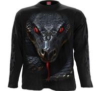 Spiral Direct Men's Basilisk Long-Sleeved T-Shirt in Black | Size: Large Spiral Direct Black L