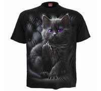 Spiral Direct Men's Cattitude T-Shirt in Black | Size: 4XL Spiral Direct Black 4XL