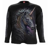Spiral Direct Men's Celtic Unicorn Long-Sleeved T-Shirt in Black | Size: XL Spiral Direct Black XL