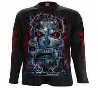 Spiral Direct Men's Death By Tv Long-Sleeved T-Shirt in Black | Size: Medium Spiral Direct Black M