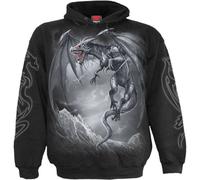 Spiral Direct Men's Dragon´s Cry Hoodie in Black | Size: Small Spiral Direct Black S