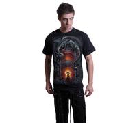 Spiral Direct Men's Dragon´s Lair Back Print T-Shirt in Black | Size: 2XL Spiral Direct Black 2XL