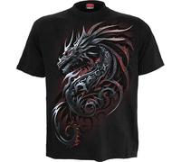 Spiral Direct Men's Dragon Shards T-Shirt in Black | Size: XL Spiral Direct Black XL