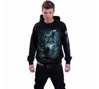 Spiral Direct Men's Forest Guardians Back Print Pullover Hoodie in Black | Size: Large Spiral Direct Black L
