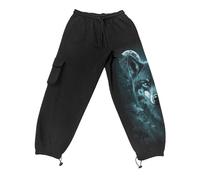 Spiral Direct Men's Forest Guardians Cargo Jogging Bottoms in Black | Size: Large Spiral Direct Black L