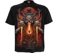 Spiral Direct Men's Gates Of Hell T-Shirt in Black | Size: Large Spiral Direct Black L