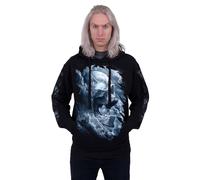 Spiral Direct Men's Grave Skies Back Print Pullover Hoodie in Black | Size: Medium Spiral Direct Black M