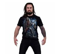 Spiral Direct Men's Grim Rocker Back Print T-Shirt in Black | Size: 2XL Spiral Direct Black 2XL