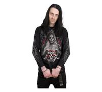 Spiral Direct Men's High Priestess Back & Sleeve Print Long-Sleeved T-Shirt in Black | Size: Large Spiral Direct Black L