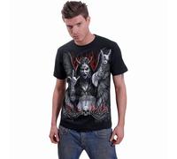 Spiral Direct Men's Live Loud Back Print T-Shirt in Black | Size: Medium Spiral Direct Black M
