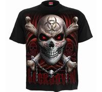 Spiral Direct Men's Lockdown 2020 Back Print T-Shirt in Black | Size: Small Spiral Direct Black S