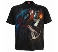 Spiral Direct Men's Midnight Blues Short-Sleeved T-Shirt in Black | Size: Small Spiral Direct Black S