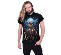 Spiral Direct Men's Moon Fairy Back Print T-Shirt in Black | Size: Medium Spiral Direct Black M