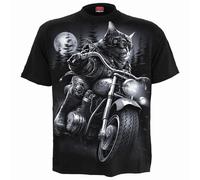 Spiral Direct Men's Nine Lives Short-Sleeved T-Shirt in Black | Size: 3XL Spiral Direct Black 3XL