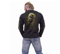 Spiral Direct Men's Oak Dragon Back & Sleeve Print Long-Sleeved T-Shirt in Black | Size: Medium Spiral Direct Black M