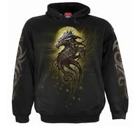 Spiral Direct Men's Oak Dragon Hoodie in Black | Size: Large Spiral Direct Black L