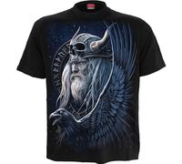Spiral Direct Men's Odin´s Warrior Back Print T-Shirt in Black | Size: Large Spiral Direct Black L