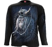 Spiral Direct Men's Odin´s Warrior Long-Sleeved T-Shirt in Black | Size: Large Spiral Direct Black L