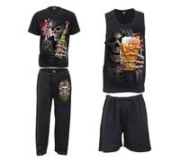 Spiral Direct Men's Pyjama Set (Pack of 4) in Black | Size: Small Spiral Direct Black S