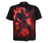 Spiral Direct Men's Riff Burner Back Print Short-Sleeved T-Shirt in Black | Size: 2XL Spiral Direct Black 2XL