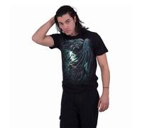Spiral Direct Men's Shadow Raven Back Print T-Shirt in Black | Size: Large Spiral Direct Black L