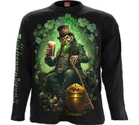 Spiral Direct Men's Shenanigans Long-Sleeved T-Shirt in Black | Size: Medium Spiral Direct Black M