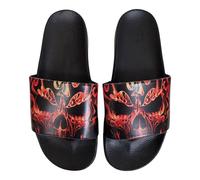 Spiral Direct Men's Skull Blast Sliders in Black | Size: 4 Spiral Direct Black 4