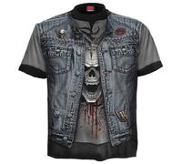 Spiral Direct Men's Thrash Metal All-Over Print T-Shirt in Black | Size: Small Spiral Direct Black S